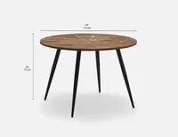 AVIVA recycled teak wood dining table cm