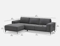 ARIANE left-facing sectional sofa