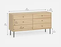 ALMA 6-drawer chest