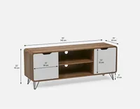 SUZANNA media unit 140 cm