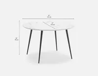 SASHA round dining table 119 cm