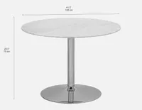 MARTINI round marble dining table 106 cm