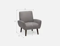 BASSAM upholstered armchair