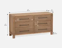 BELFORT 6-drawer chest