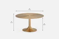 SPIRA aluminum coffee table 77 cm