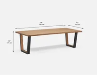 KOTAI acacia wood dining table 250 cm