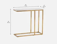 VINCI marble end table 70 cm