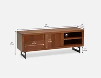 LYON acacia wood media unit