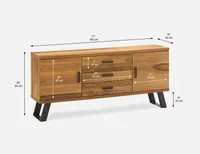 TISH walnut veneer sideboard