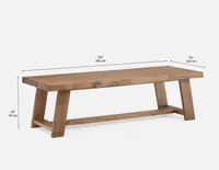 TYRNAVOS recycled timber dining table 260 cm