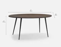 SELENA square dining table 80 cm