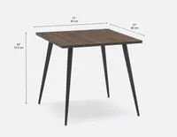 SELENA square dining table 80 cm