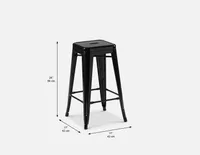 HUDSON iron counter stool 67 cm