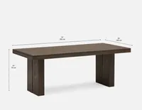 COLOGNE acacia wood dining table 200 cm