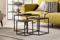 SILHOU set of square nesting tables