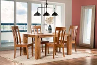 LEGNA solid acacia wood dining table 153 cm