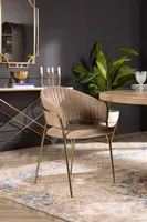 SHARON velvet dining armchair