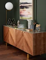 ARTO walnut veneer sideboard