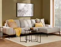 PRESTON left-facing sectional sofa