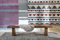 MIVIK handwoven wool and viscose rug 183 cm x 274 cm