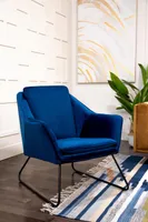 RAINER velvet armchair