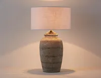 MISAKO cement base table lamp 60 cm height