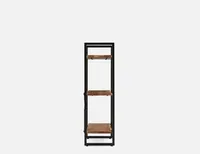 RENO acacia wood 3-tier bookcase