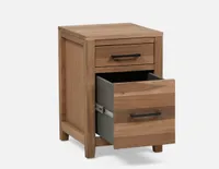 BAIYO acacia wood bedside table