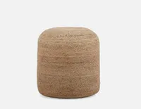 REILLY braided jute ottoman