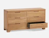 ANGERS acacia 6-drawer chest