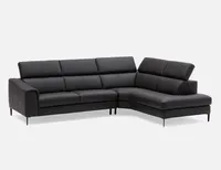 SULI right-facing sectional sofa with adjustable headrests