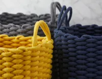 BROCK set of 3 cotton rope baskets