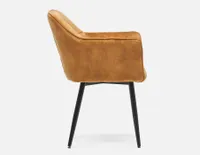 OCTAVE velvet dining armchair