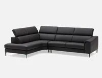 SULI right-facing sectional sofa with adjustable headrests