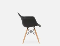 EIFFEL armchair with solid beech wood legs