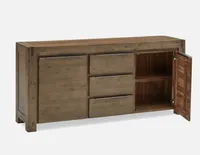 HAMBURG acacia wood 2-door sideboard