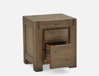 HAMBURG acacia wood nightstand