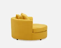 KUDELS velvet cuddler chair