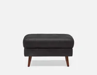 KINSEY 100% leather ottoman