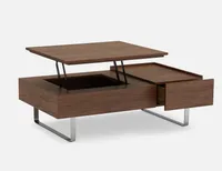EVO walnut veneer lift-top storage coffee table 120 cm