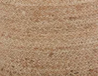 REILLY braided jute ottoman