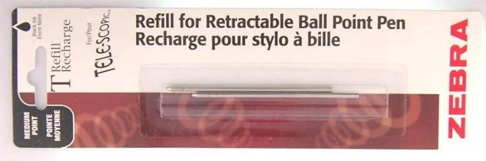 Recharge (stylo) Zebra , série T Refill & ink - Recharge & encre Encre noir