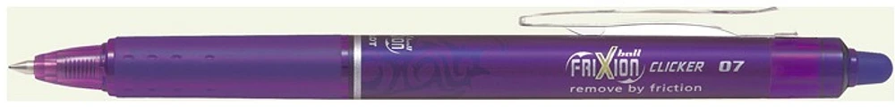 Stylo encre gel Pilot, série Frixion Ball Clicker Encre Violette