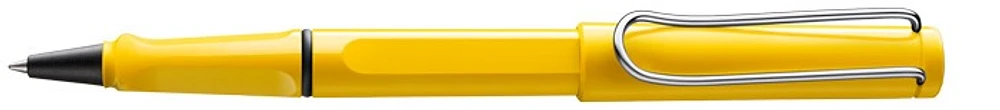 Stylo bille roulante Lamy , série Safari Jaune Clip Chrome