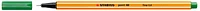 Stabilo Felt pen, Point 88 series Green ink