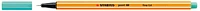 Stabilo Felt pen, Point 88 series Turquoise ink