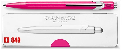 Stylo bille Caran d'Ache, série Office line  849 Violet fluo Popline