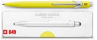 Stylo bille Caran d'Ache, série Office line  849 Jaune fluo Popline