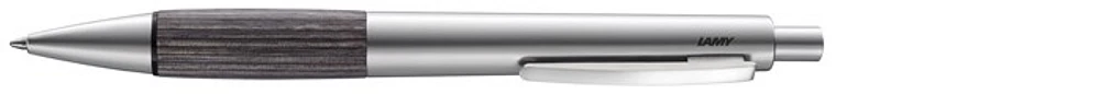 Stylo bille Lamy, série Accent AL Palladium (Grip en bois gris)