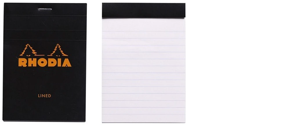 Rhodia Note pad, Basics series Black (#12-Lined)
